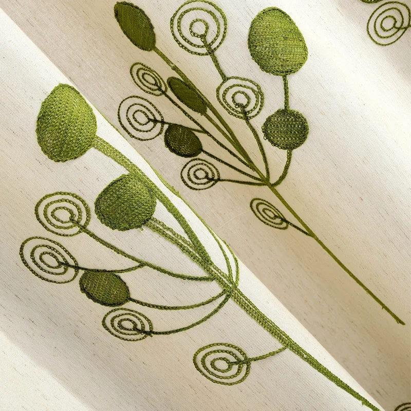 2021 новый стиль Современные Простые пасторальные китайские занавески хлопок