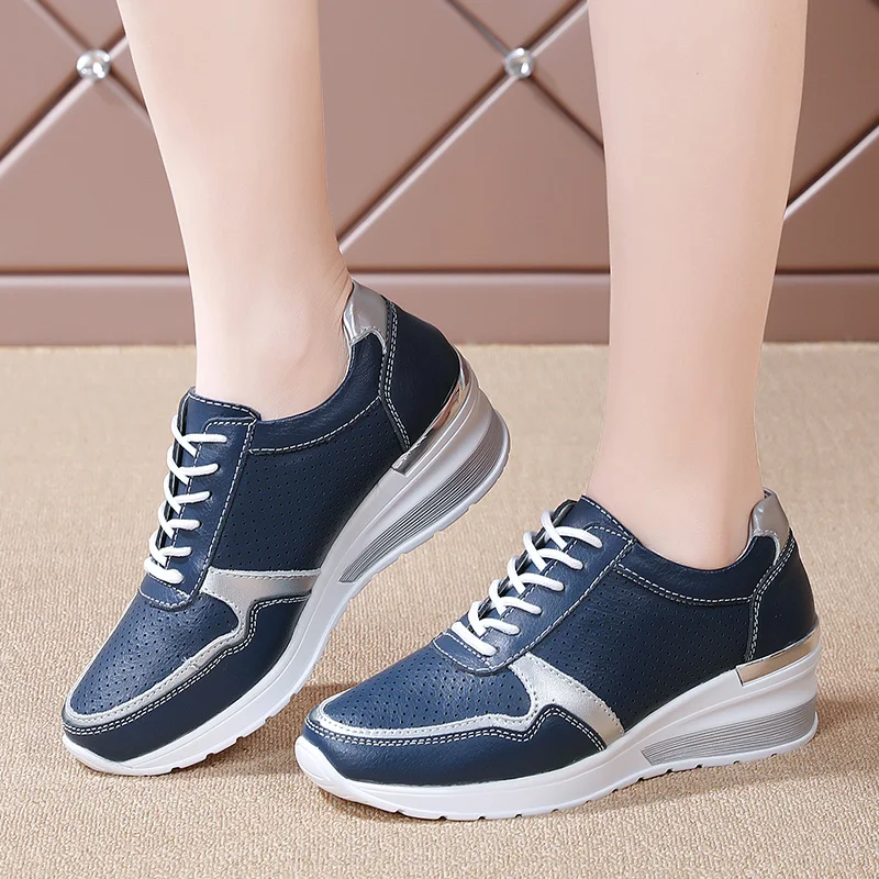 

Женские кроссовки для бега, дышащие спортивные туфли на шнуровке, лоферы, женские черные кроссовки, обувь для бега на открытом воздухе, весн...