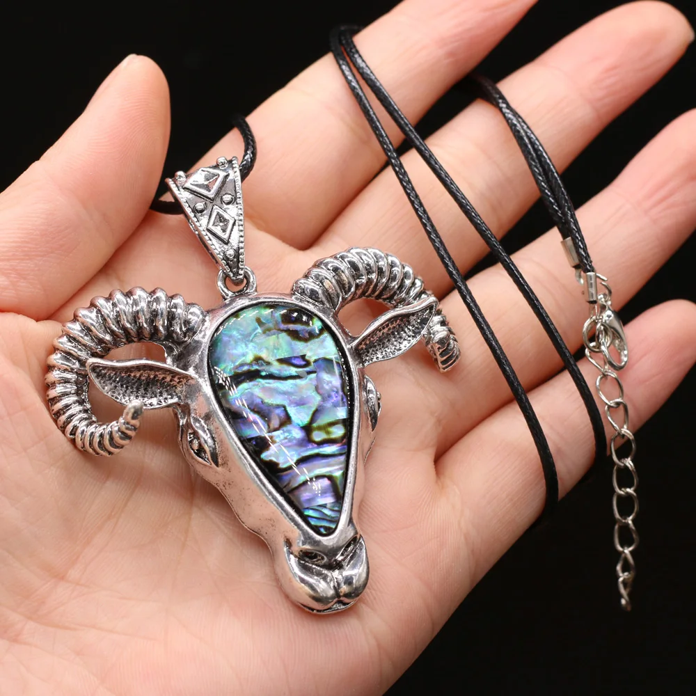 

Fine Bull Head Sheep Pendant Necklace Silver Color Stainless Steel Necklace for Making Women&Man Necklace Jewelry Gift