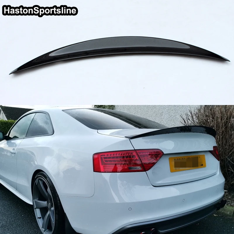 Для Audi S5 2Door HK Style спойлер для заднего багажника из углеродного волокна