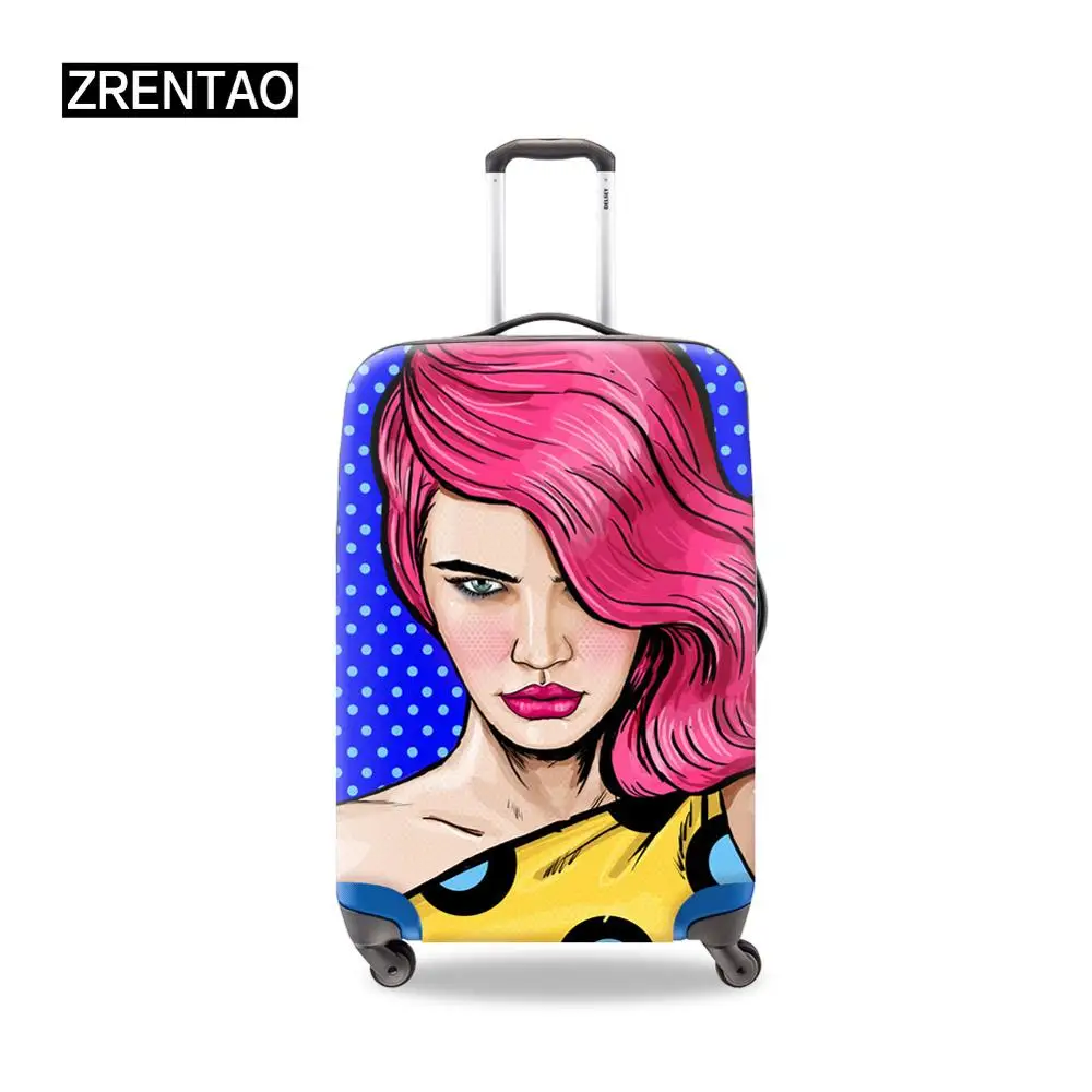 Модные Мультяшные водонепроницаемые чехлы для чемоданов с принтом девочек