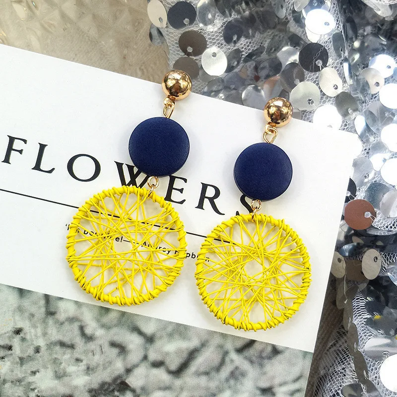 1 пара 2020 модные роскошные простые большие круглые серьги женские Модные полые