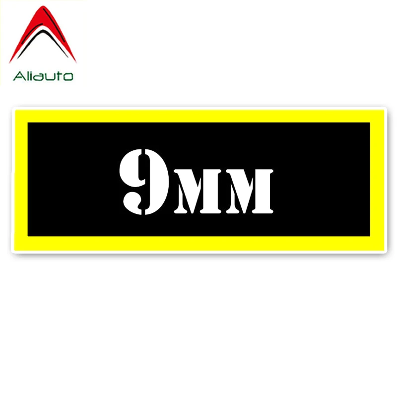 

Aliauto Creative Car Sticker Interesting Letters 9MM Ammo Reflective Sunscreen Waterproof Decoration Decal PVC,16cm*6cm