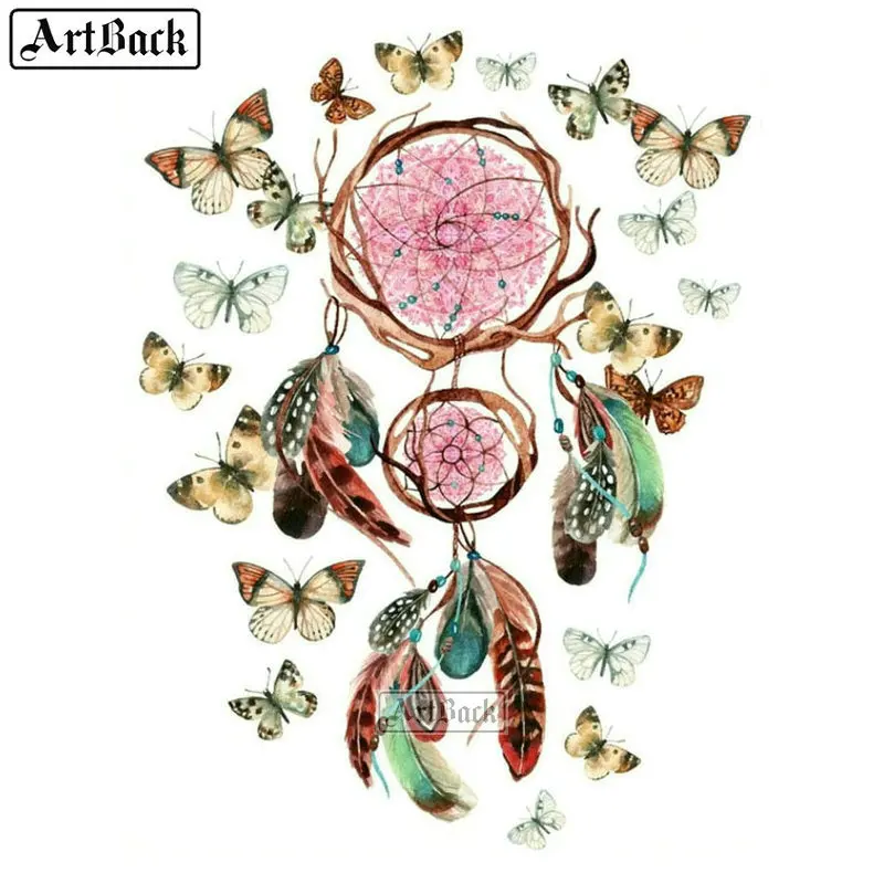 5d алмазная живопись перо колокольчик ветра картина полная квадратная/круглая