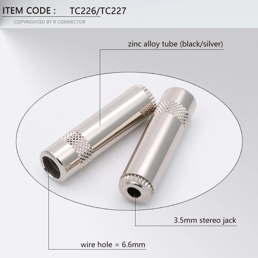 3 шт. Новое поступление гладкое серебряное гнездо 5 мм аудио полюсная стерео