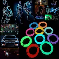 led strip glow el wire led flexible neon light rope tube neon strip christmas dance party bar decoration atmosphere light