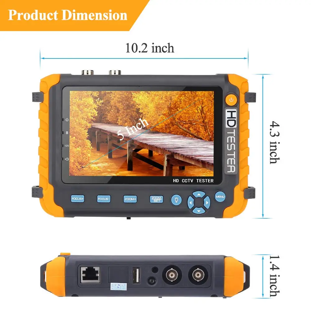 8MP ahd монитор cctv тестер Мини для Камеры poe Тестер видео камера cctv|Монитор и дисплей