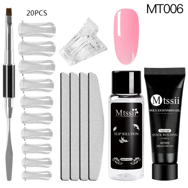 JZH00646 Mtssii Poly удлиняющий гель 20 мл, УФ-гель для быстрого наращивания, СВЕТОДИОДНЫЙ УФ-лак для ногтей, лак для маникюра - Цвет: JZH00646