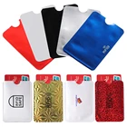 510 шт в упаковке, новая мода кредитной карточки RFID защита от кражи блокировка держатель для карт Защита считать банковскую карту чехол рукав кожа Чехол Чехлы