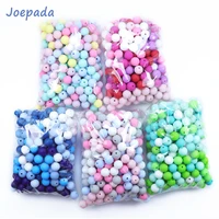 joepeada 300pcslots 12mm round silicone teething beads food grade silicone rodents for diy baby teething necklace baby teether