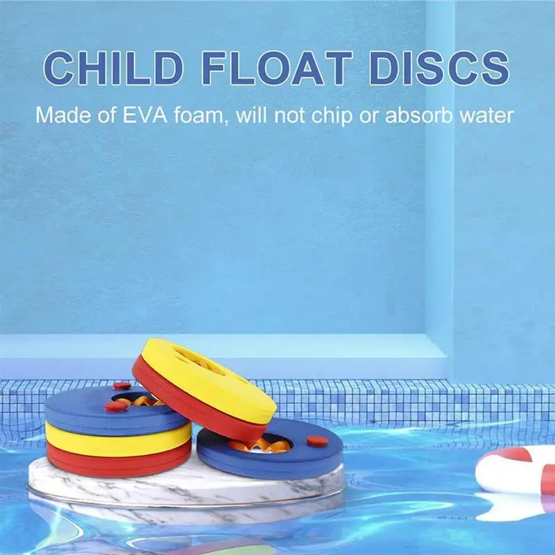 

6PCS Arm Float Discs EVA Foam Float Discs Swimming Float Aid Discs with Sleeves Inflatable Pool for Kids Swimming Exercises