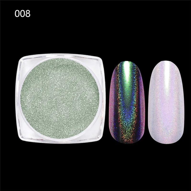 BeautyBigBang лак для ногтей Блестящий Порошок 0,2 г Хамелеон для ногтей мерцающий Русалка жемчуг пигмент Сияющий лазер в виде ракушки окунутый порошок