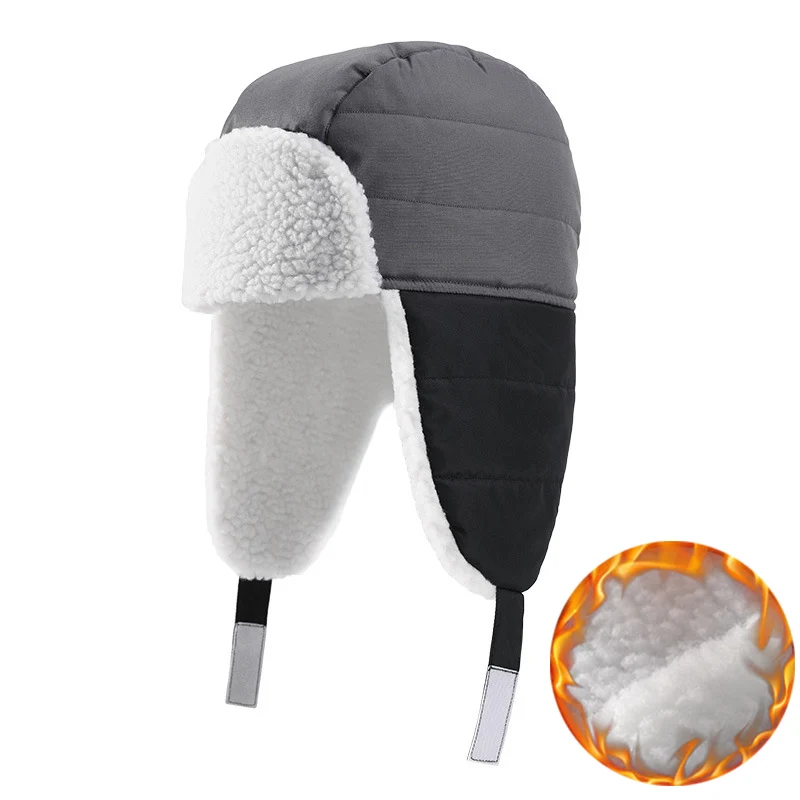 

2020 Cycling Fleece Hat for Men and Women Ear Protection Bicycle Bike Cap Outdoor Sports Windproof Hat for Autumn Winter Cap