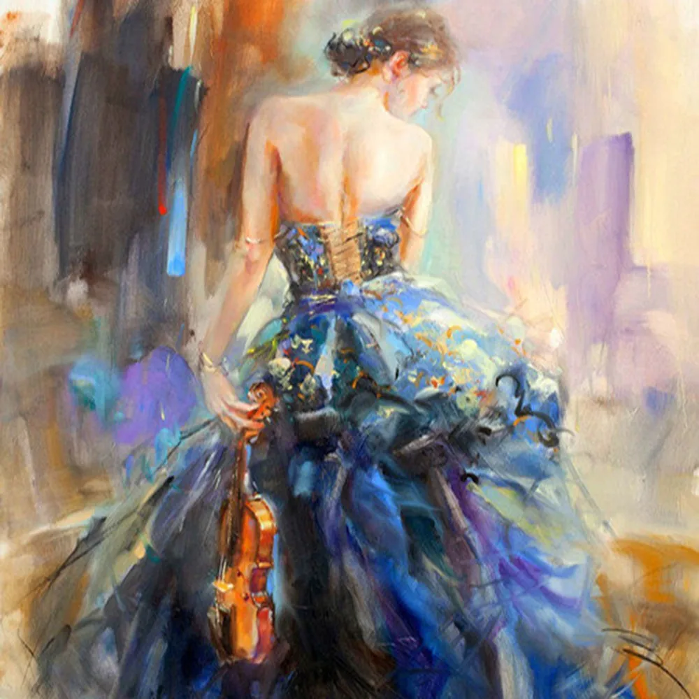 30x40cm DIY Resin Drill Girls Elf Painting Cross Stitch Fantasy 5D Crystal Round Diamond Embroidery Living Room Decoration Craft | Дом и сад