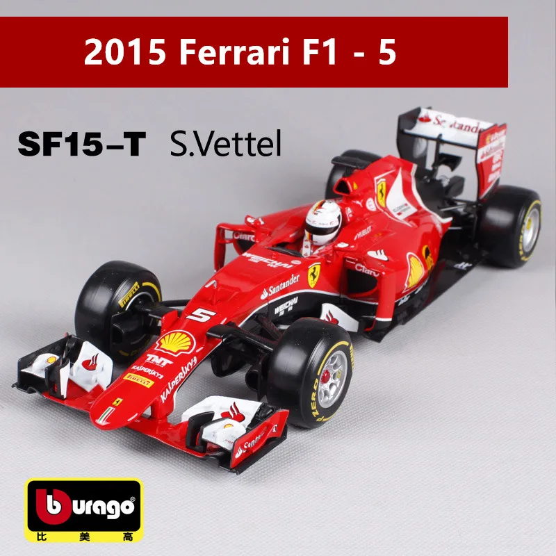 Белый Bburago 1:18 Ferrari F1 производитель авторизованный имитационный сплав модель автомобиля ремесла украшение Коллекция игрушек инструменты - Цвет: Белый