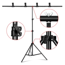 Photography T-shape Background Backdrop Stand Frame Support System For Photo Studio Video Chroma Key Green Screen With Stand