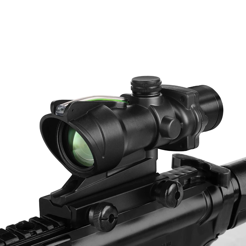 Оптика ACOG 4X32 оптика из настоящего волокна красная точка с подсветкой шеврон