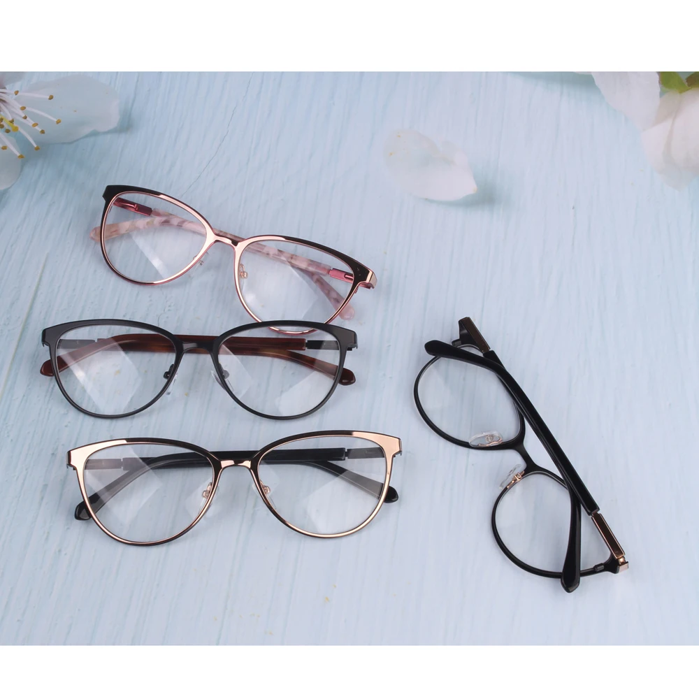 

wholesale Promotion cheap glasses women Personality Tide cat eye glasses lady students girls spectacles for prescription pink