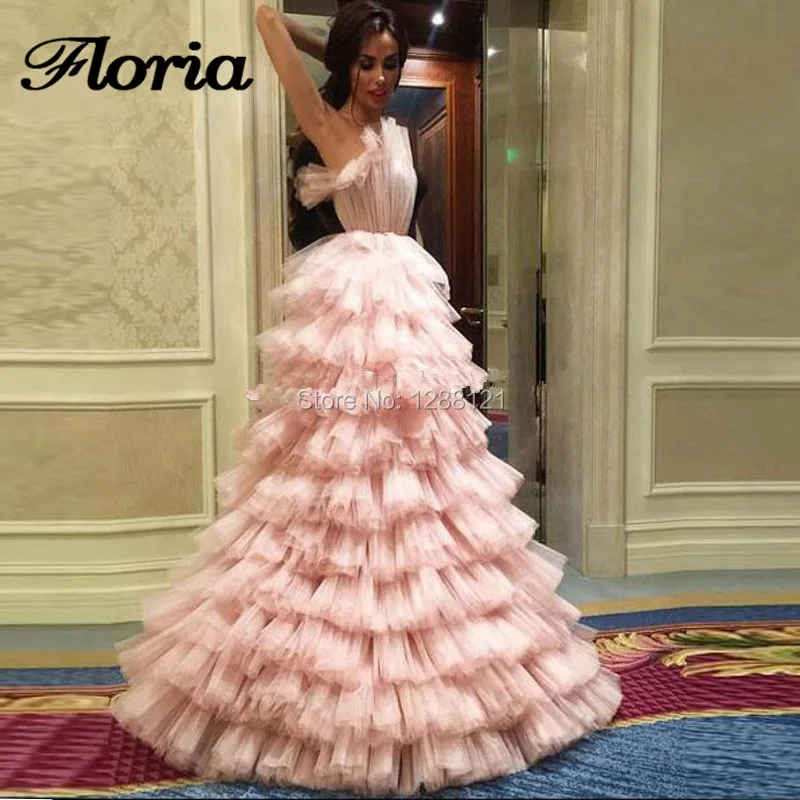 

Новое розовое платье принцессы для выпускного вечера, длинное фатиновое Многоярусное платье 2020, Aibye кутюр Дубай вечерние платья для девочек