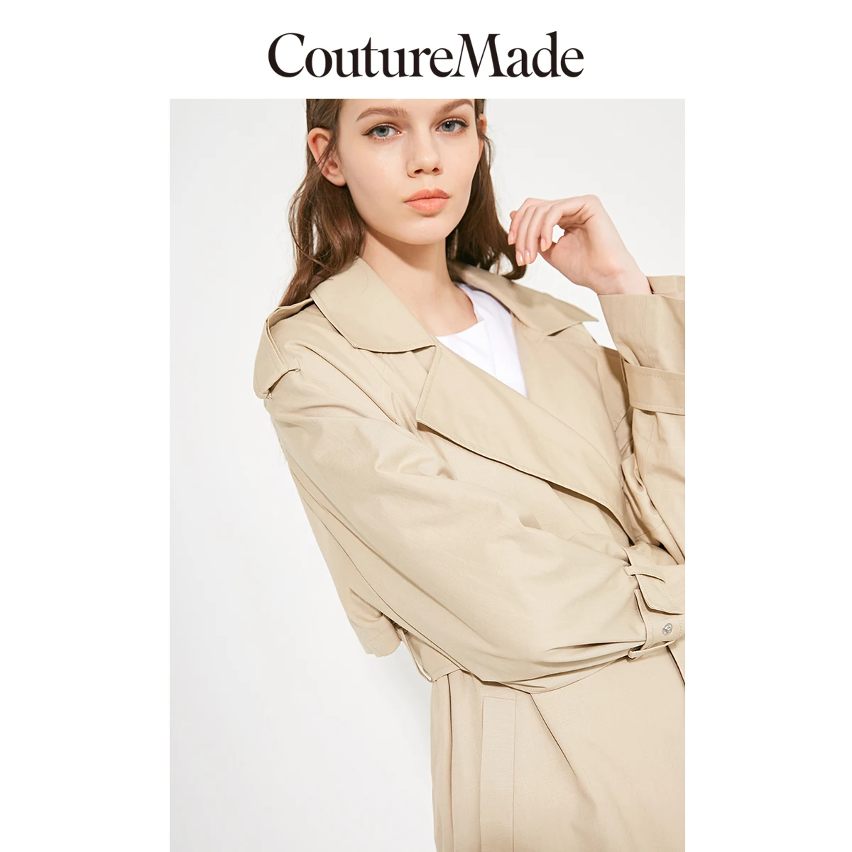 Женский Хлопковый тренч с разрезом на подоле 319221501 | Женская одежда