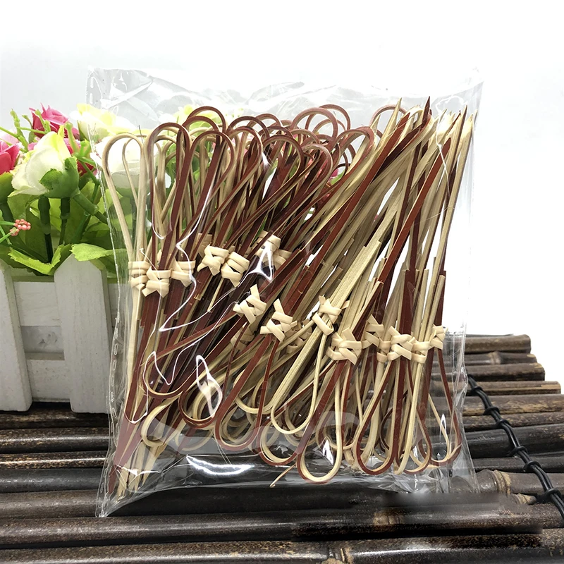 Бамбуковые вилки одноразовые палочки для коктейлей 12 см 100 шт. |