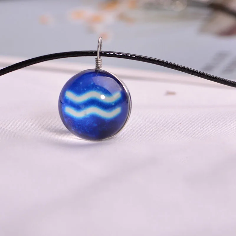 Лидер продаж подвеска с двенадцатью созвездиями Светящиеся ювелирные изделия