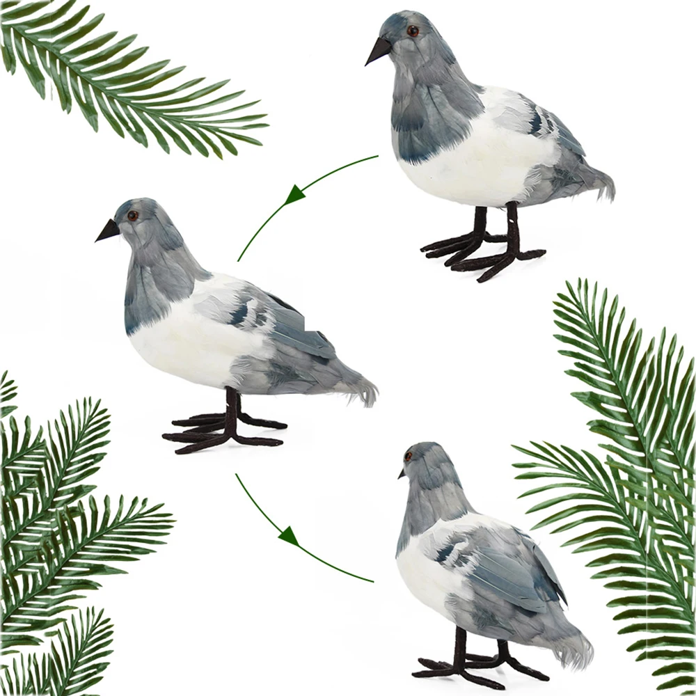 Домашний сад имитация модели голубей искусственная птица фигурка