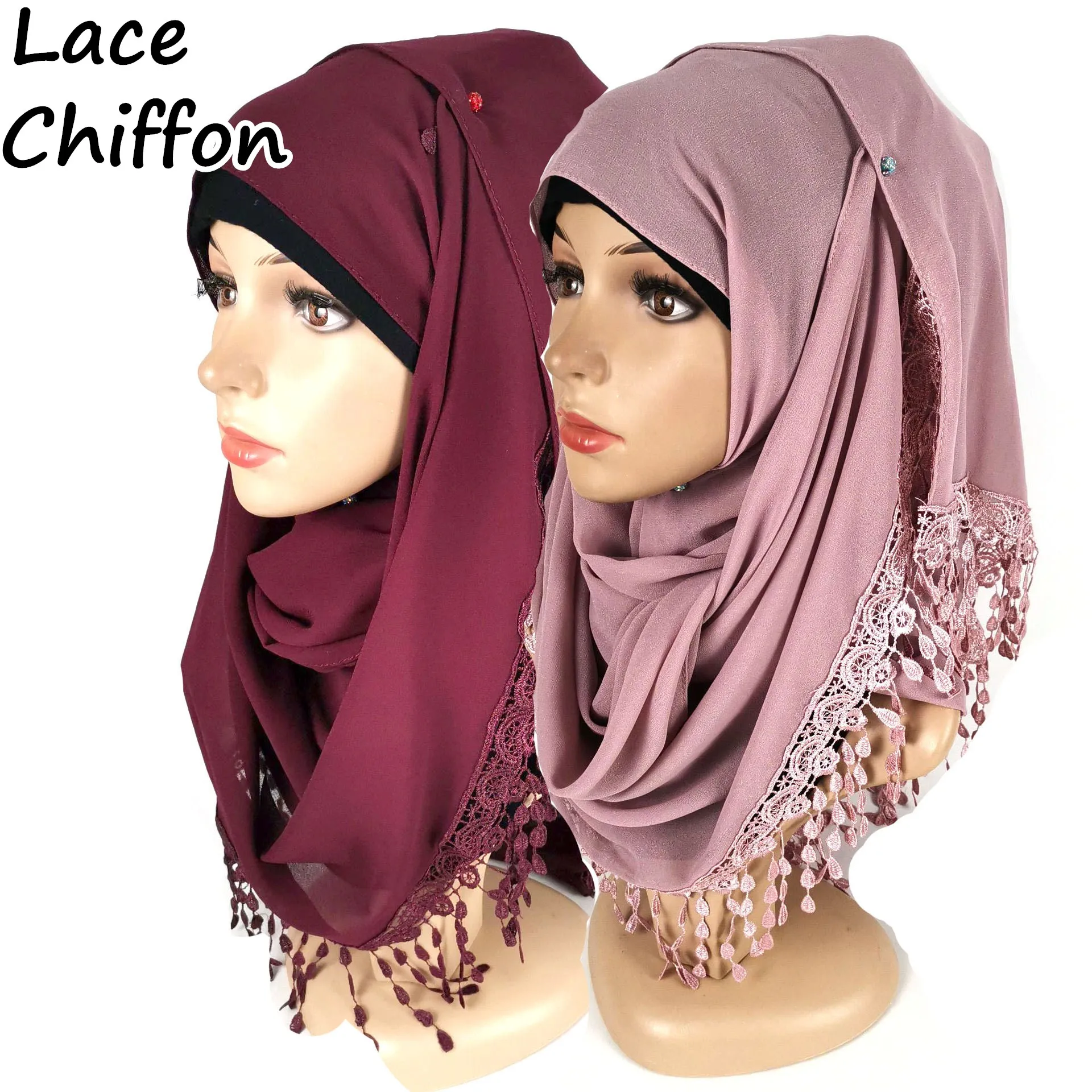 

H30 10 шт. высокое качество кружева шифон шарф/шарфы шаль Хиджаб обёрточная бумага мусульманский хиджаб можно выбрать цвета
