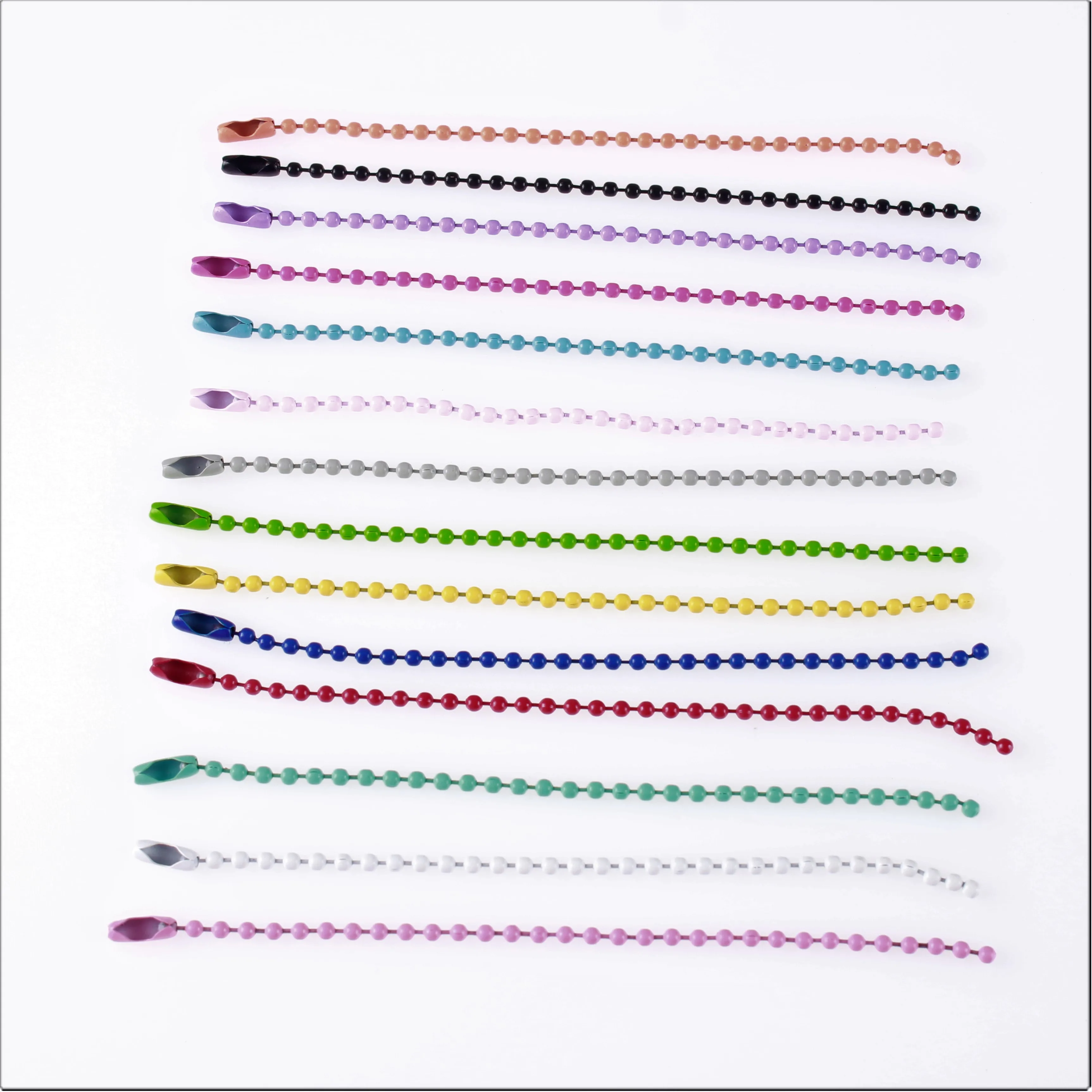 

DIY jewelry accessories color spray paint metal iron bead chain pendant wave bead connection chain tag bead chain buckle