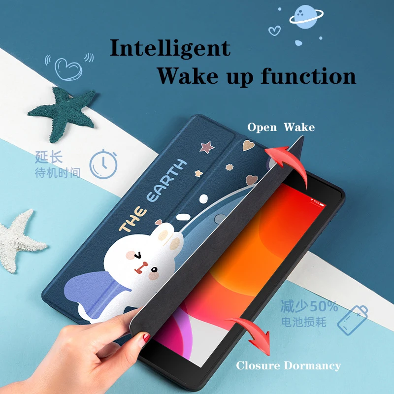 Пенал для iPad Pro Air3 / Air2 1 2019iPad 10 2 mini5 4 PU кожаный смарт-чехол с автоматическим