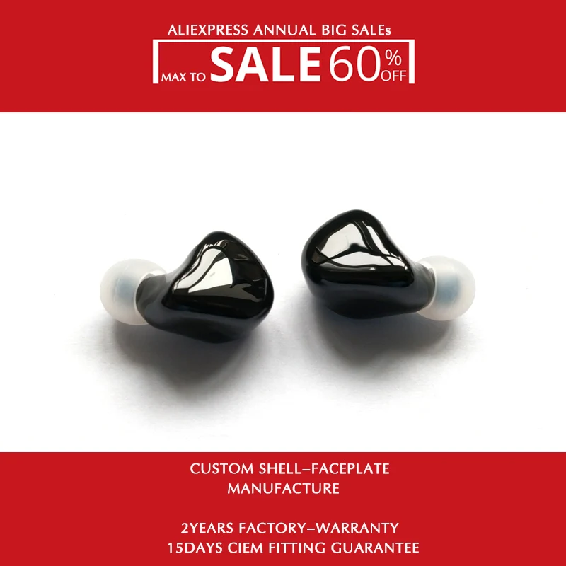 Hisenior In Ear Hifi пользовательские наушники контролировать B5 10Knowles сбалансированные