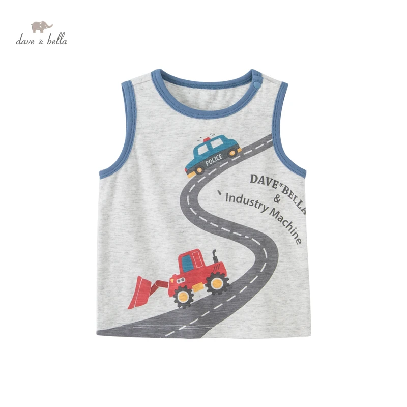 

DBW17969 нижнее белье в стиле бренда dave bella/летние детские для мальчиков в повседневном стиле, платье без рукавов с принтом из мультфильма, футбо...