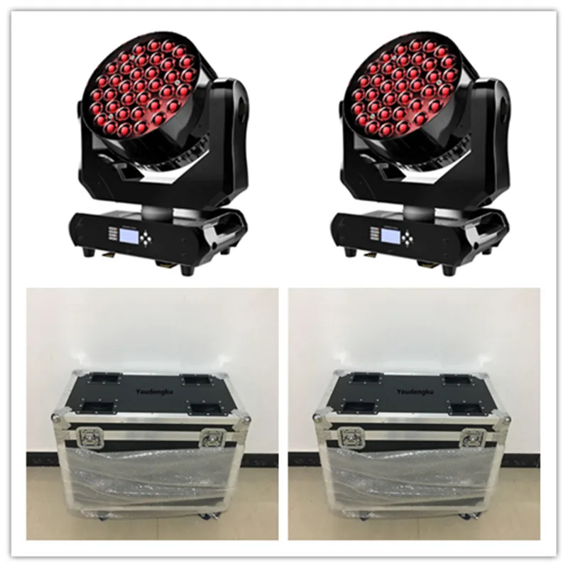 

4pcs with case led moving head sharp beam dj light 37x15w robe 600 hawkeye rgbw bee eye moving head beam led disco wash light