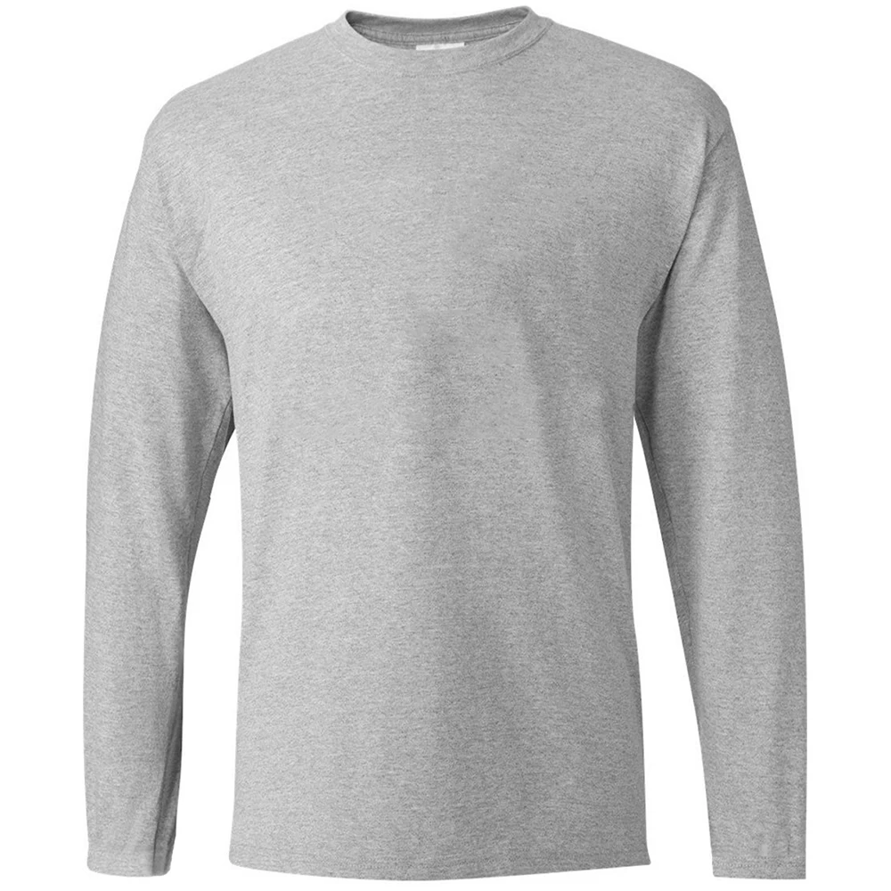 Футболка мужская однотонная с длинным рукавом хлопок повседневная брендовая