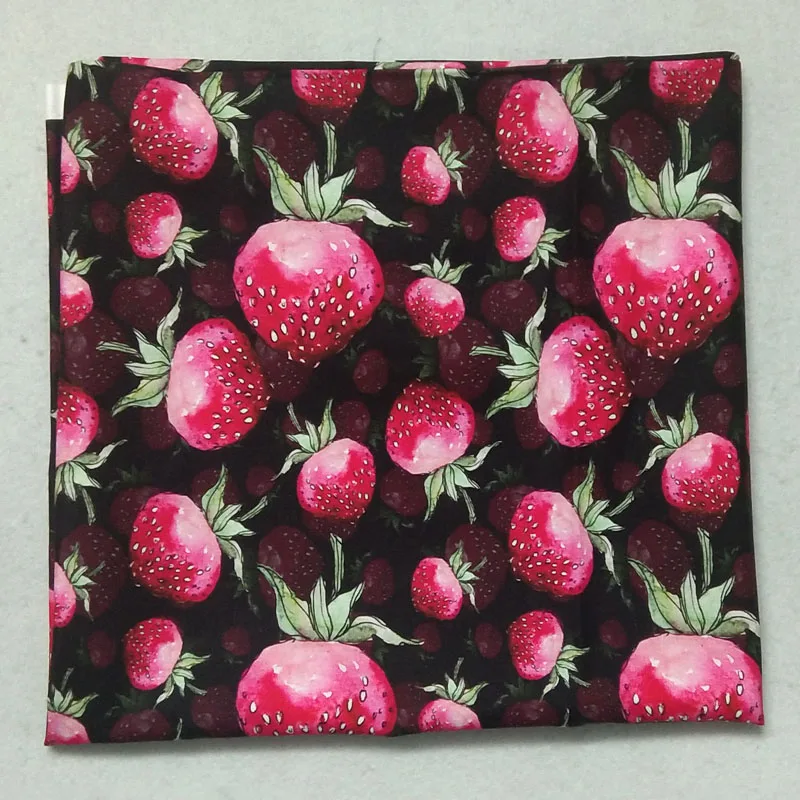 50x105 см цифровая печать, яркая свежая клубника, ананас, серия фруктов, печатная хлопковая ткань, фруктовая ткань, лоскутный Декор для дома