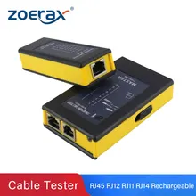 Zoerax Rechargeable Network Cable Tester RJ45 RJ11RJ12 Network LAN Ethernet RJ45 Cable Tester LAN Networking Tool network Repair