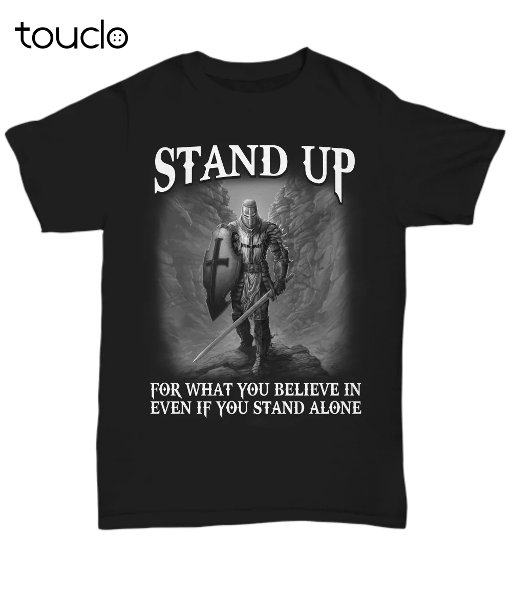 

Christian Knight Templar T-Shirt Warrior Of God Tee Gift Stand Up For Believe In shirt