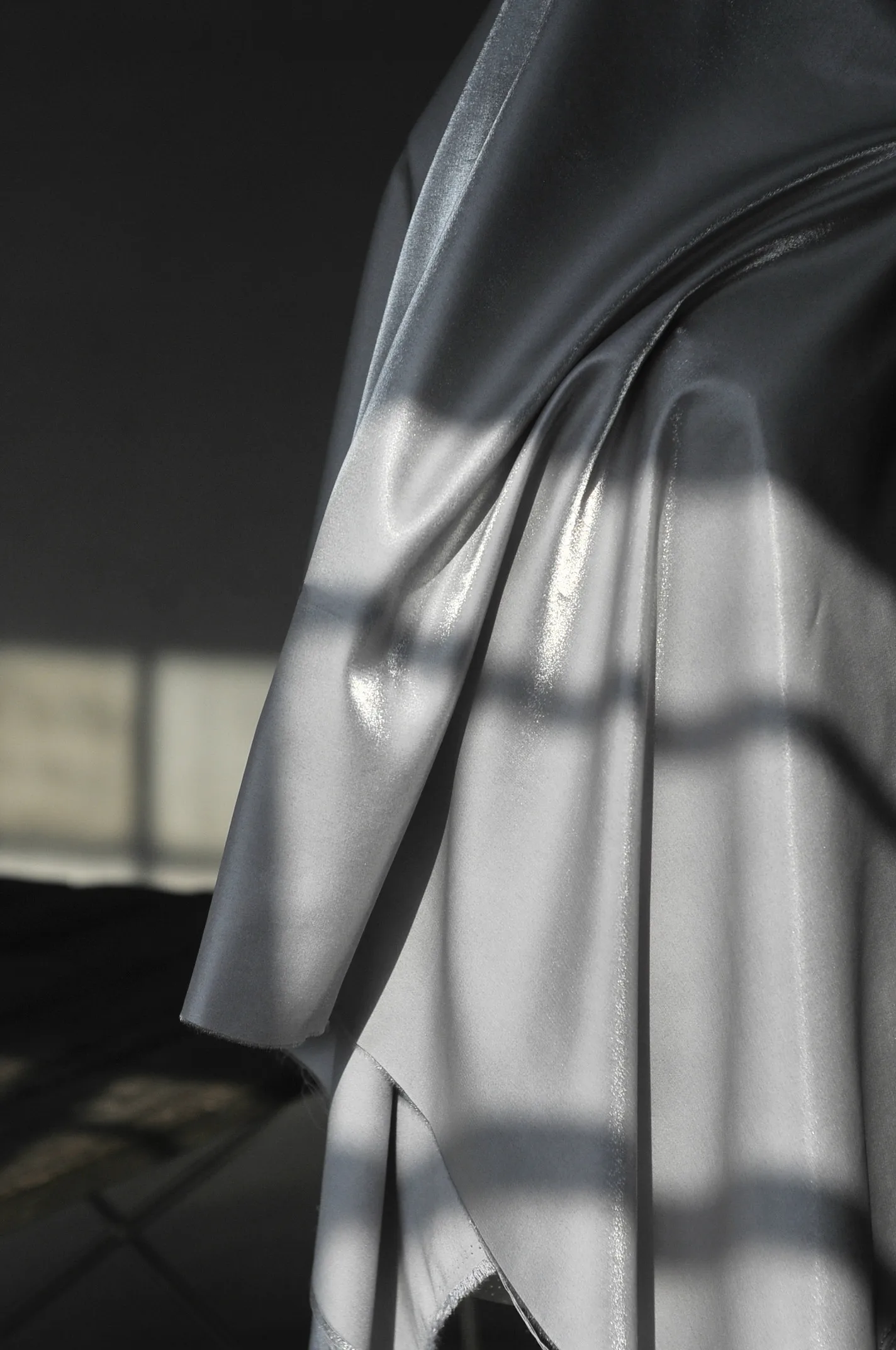 Блестящая ткань, серебро, золото, серый, медь, блестящий атлас, материал для выпускного вечера, юбка, за метром