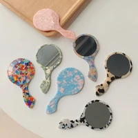 south koreas new exquisite retro acetate plate portable gargle mirror make up cosmetic accessories for daily life