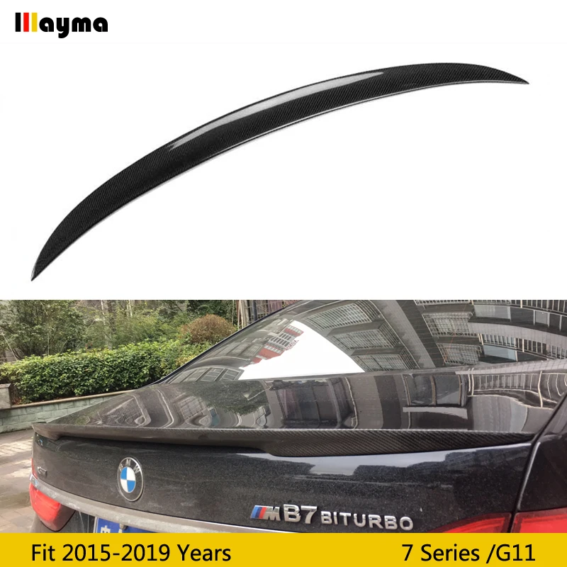 Стильный спойлер для заднего багажника из углеродного волокна BMW 7 серии 730i 740i 750i