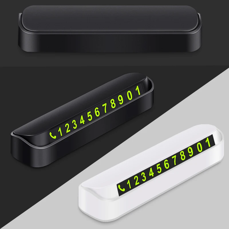 Hideable Car Phone Number Card Sticker Styling Telephone Magnet Flip Numbers Plate Park Stop Automobile Accessories | Автомобили и
