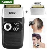 kemei mens electric shaver multifunctional mens razor beard trimmers reciprocating hair cutting machine shaving hair clipper 5