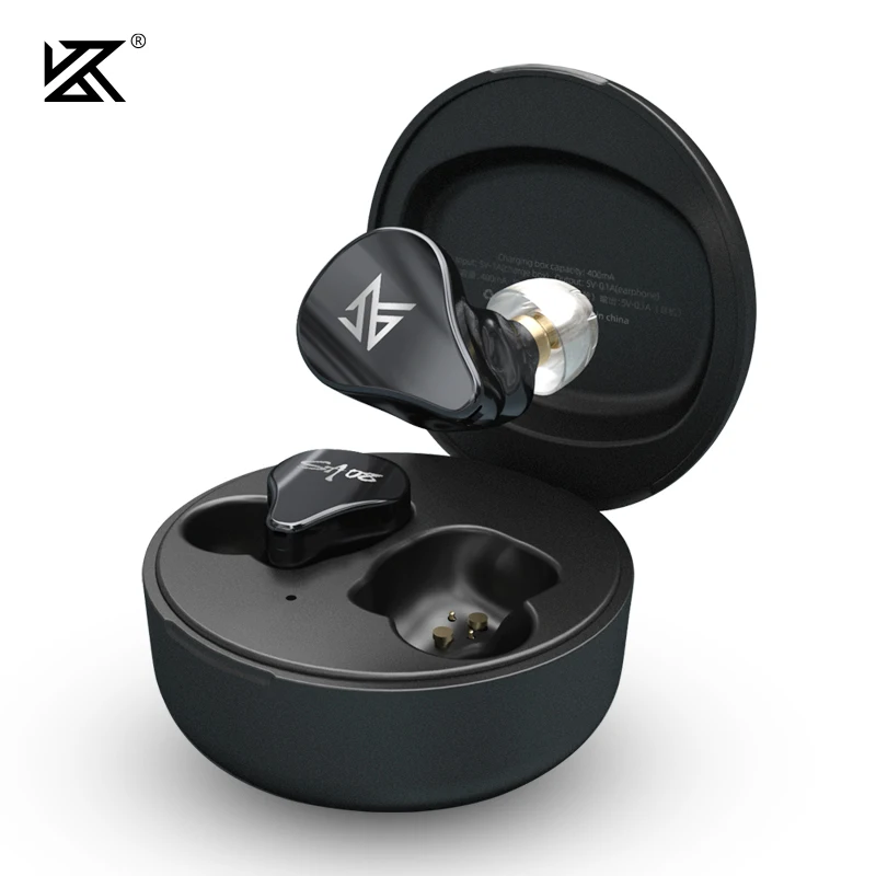 Плотным верхним ворсом KZ SA08 наушники вкладыши TWS True Беспроводной Bluetooth 5 0 8BA единиц