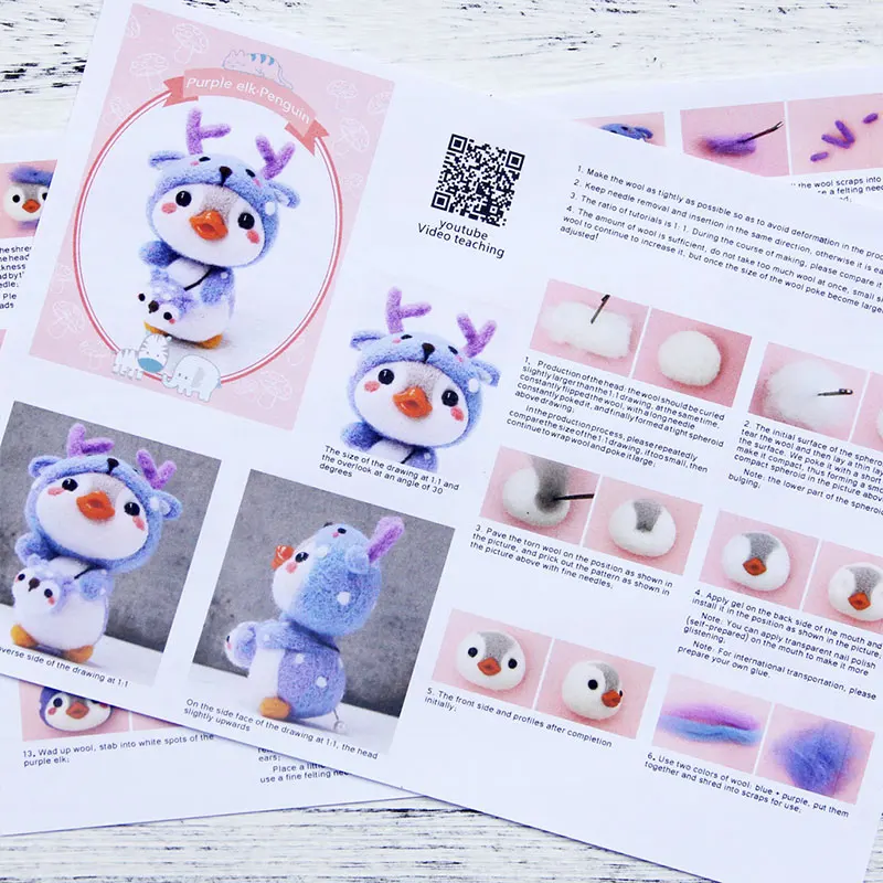 Инструменты для рукоделия Nonvor войлочный пингвин ручной работы игрушка кукла