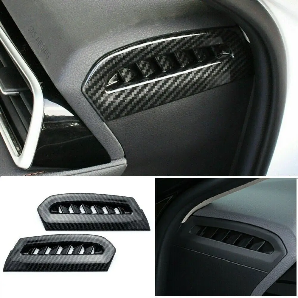 

Carbon Fiber ABS Side Console Air Vent Outlet Trim For Toyota Camry 2018-2019