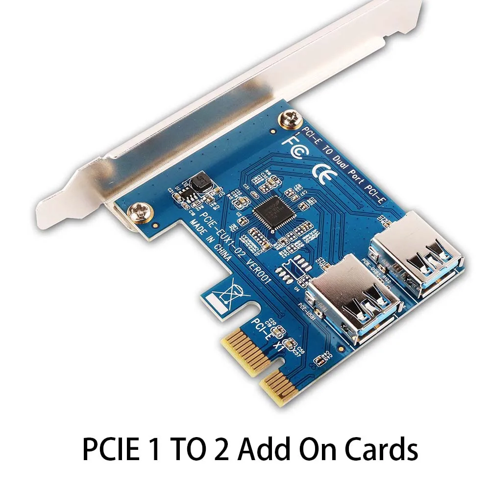 PCIE 1 до 2/4 PCI Express 1X Слоты Райзер-карта Mini ITX к внешнему 4 PCI-E слот-адаптер PCIe порт