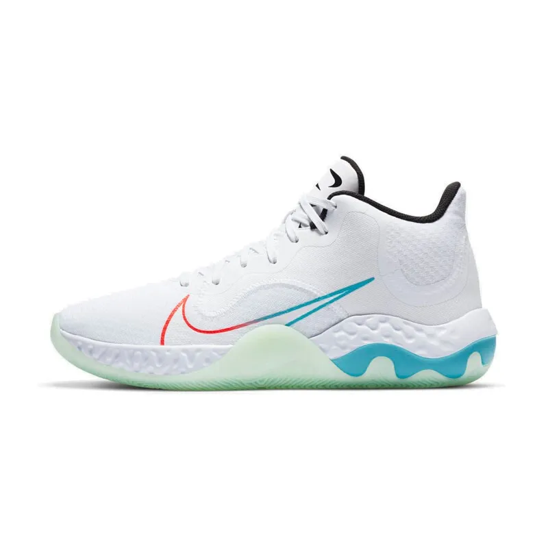 

Nike Renew Elevate white and green mid-cut shock absorption basketball shoes men's shoes CK2669-100 CK2669-100 41