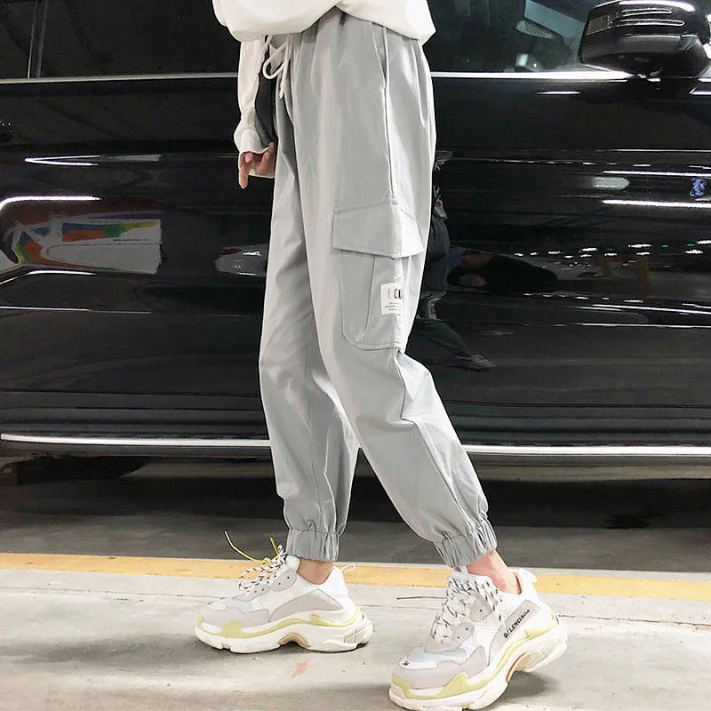 Крутые женские брюки-карго штаны с высокой талией брюки для бега 2019 повседневные