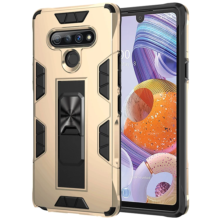 Чехол для телефона LG Stylo 6 модный роскошный боевой армированный противоударный
