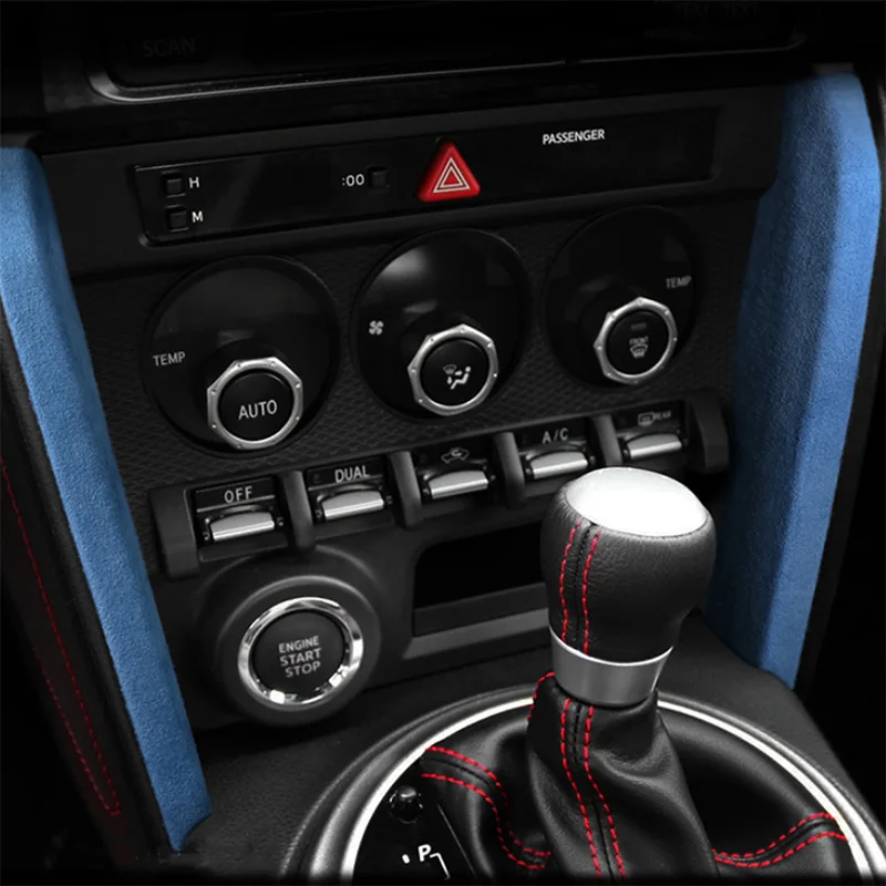 

Для Subaru Brz Toyota 86 2013-2020 Алькантара замшевая кожаная обмотка центральный контроль декоративные полосы наклейки Abs отделка крышка